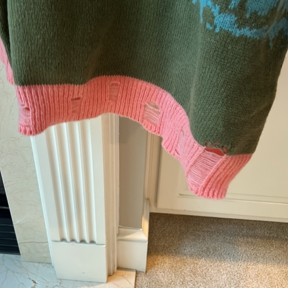 Vestique Bright Multicolor Sunset Crewneck Sweater NWT - Picture 6 of 10